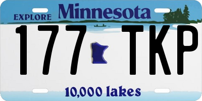 MN license plate 177TKP