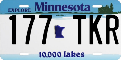 MN license plate 177TKR