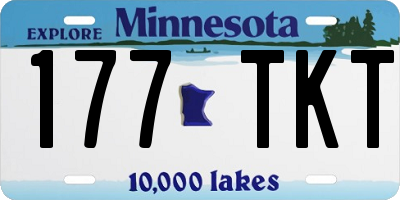 MN license plate 177TKT