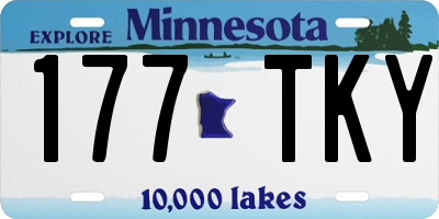 MN license plate 177TKY