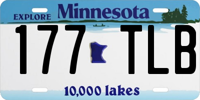 MN license plate 177TLB