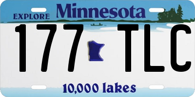 MN license plate 177TLC