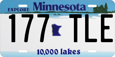 MN license plate 177TLE