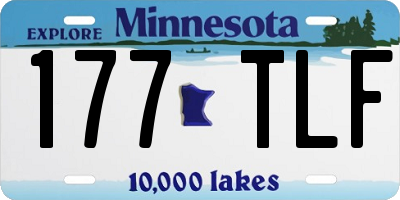 MN license plate 177TLF