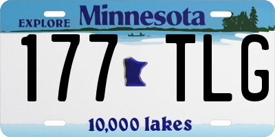 MN license plate 177TLG