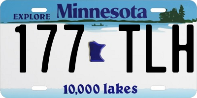 MN license plate 177TLH