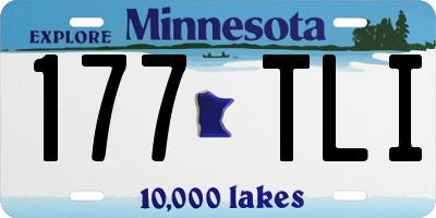 MN license plate 177TLI