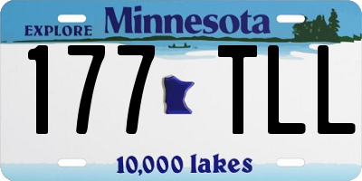 MN license plate 177TLL