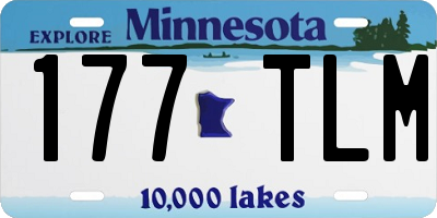 MN license plate 177TLM