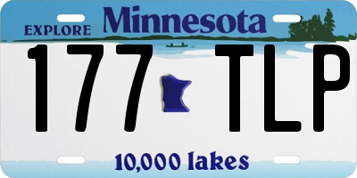 MN license plate 177TLP