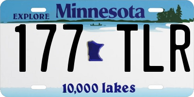 MN license plate 177TLR