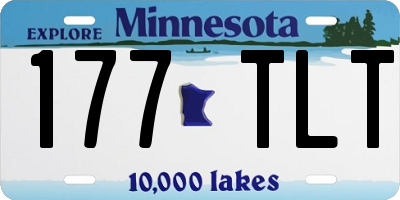 MN license plate 177TLT