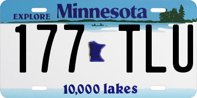 MN license plate 177TLU
