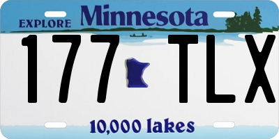 MN license plate 177TLX