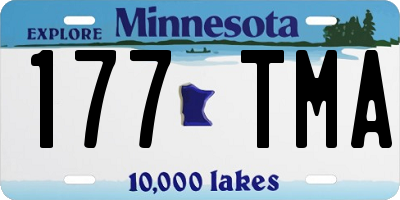 MN license plate 177TMA