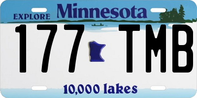 MN license plate 177TMB