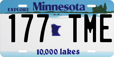 MN license plate 177TME