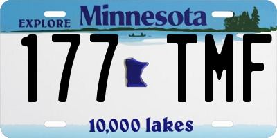MN license plate 177TMF