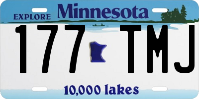 MN license plate 177TMJ