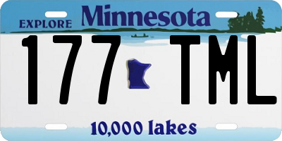 MN license plate 177TML