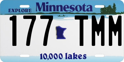 MN license plate 177TMM
