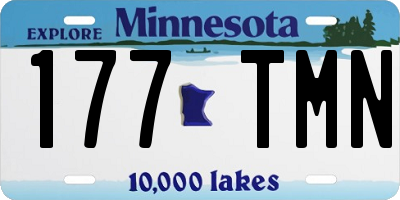 MN license plate 177TMN