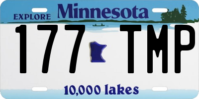 MN license plate 177TMP