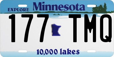 MN license plate 177TMQ
