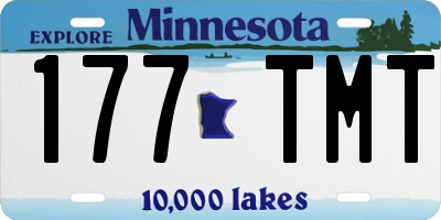 MN license plate 177TMT