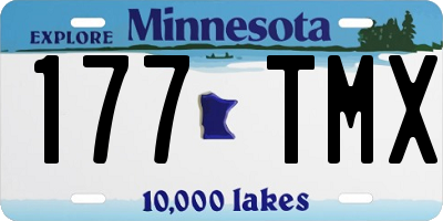 MN license plate 177TMX