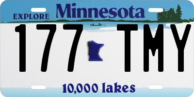 MN license plate 177TMY