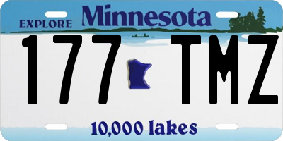 MN license plate 177TMZ
