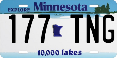 MN license plate 177TNG