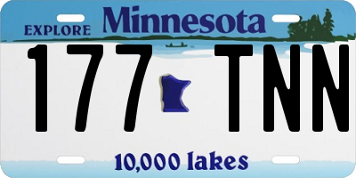 MN license plate 177TNN