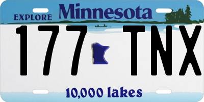 MN license plate 177TNX