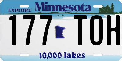 MN license plate 177TOH
