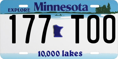 MN license plate 177TOO