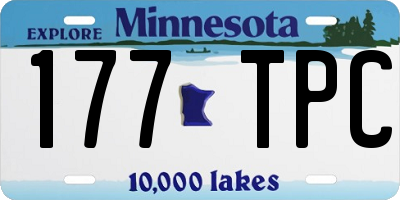 MN license plate 177TPC