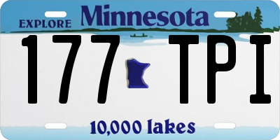 MN license plate 177TPI