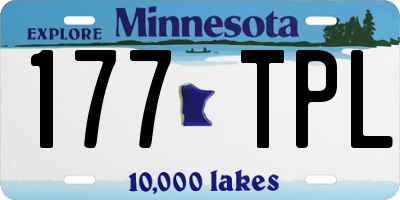 MN license plate 177TPL