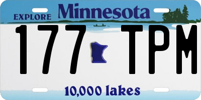 MN license plate 177TPM