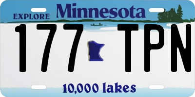 MN license plate 177TPN
