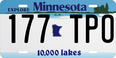 MN license plate 177TPO