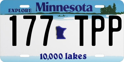 MN license plate 177TPP
