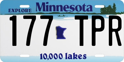 MN license plate 177TPR