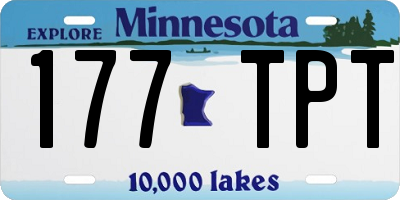 MN license plate 177TPT