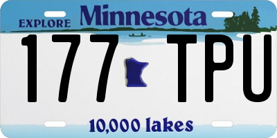 MN license plate 177TPU