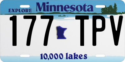 MN license plate 177TPV