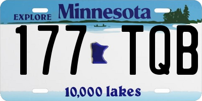 MN license plate 177TQB