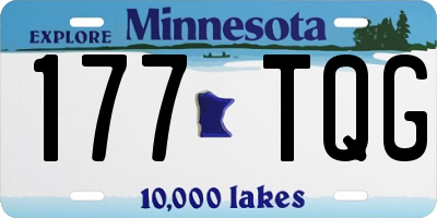 MN license plate 177TQG